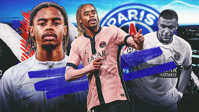 Barcola là người thừa kế xứng tầm Mbappe